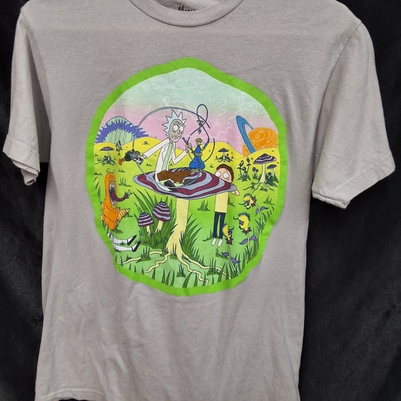 Grey Ricky and Morty size mens medium short sleeve crew neck t shirt - Picture 8 of 13